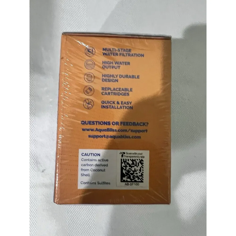 AquaBliss Multi-Stage Revitalizing Shower Filter (SF100) NEW SEALED Genuine OEM